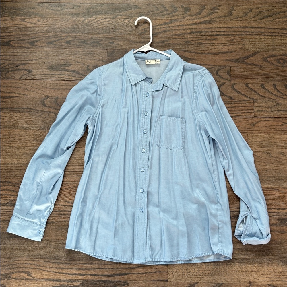 Elegant Light Blue Button Down Shirt